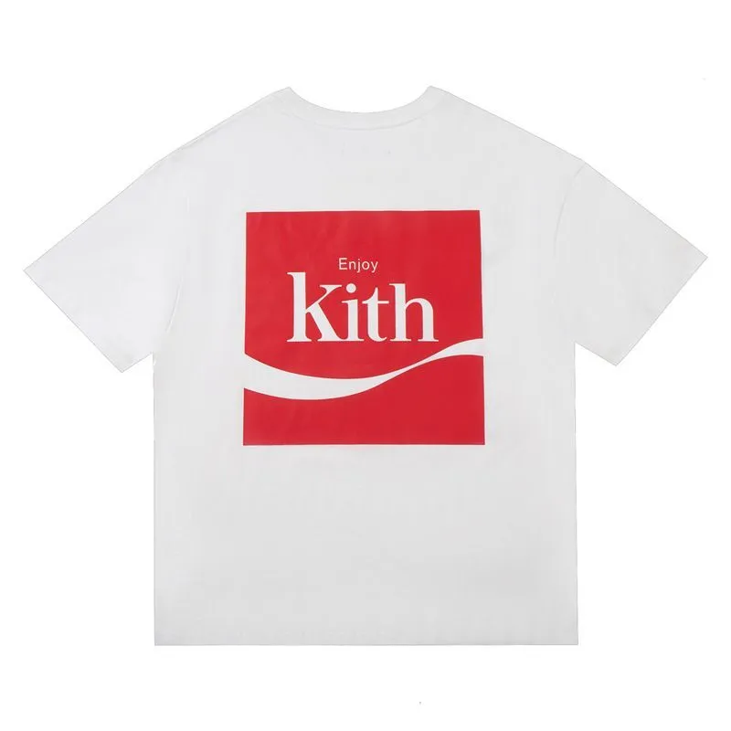 Designer Kith x Ksubi Lettera Tee Cotone lavato Crop Streetwear T-shirt di qualità magliette grafiche per uomo Abbigliamento uomo vintage oversize a137