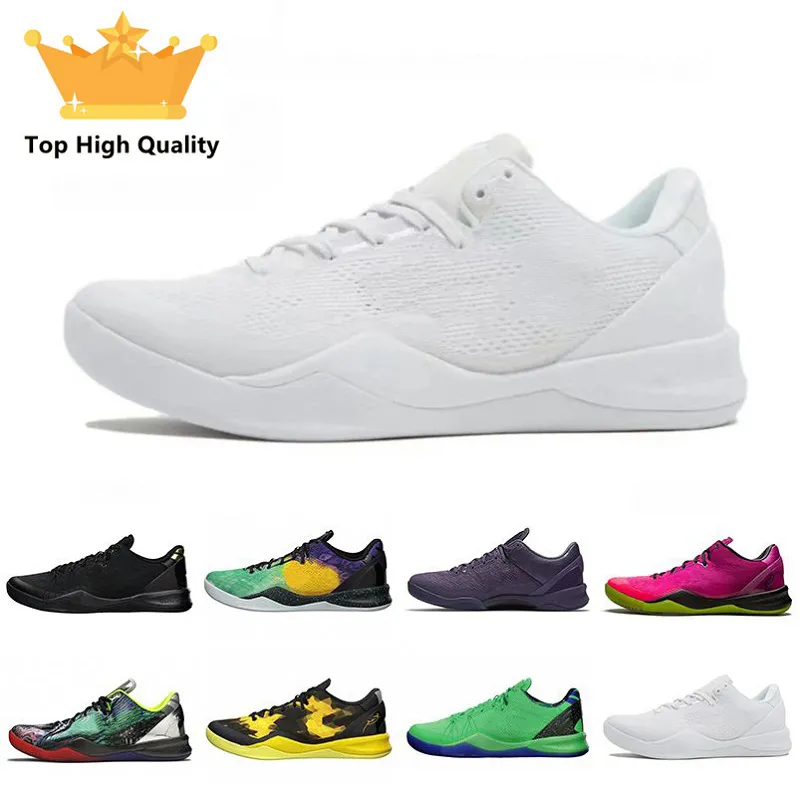 8 8S Mens Basketball Shoes Mambacurial sulfur prelude prelude reflectiion triple white black gold easter zk5 men trainers shooter shooter