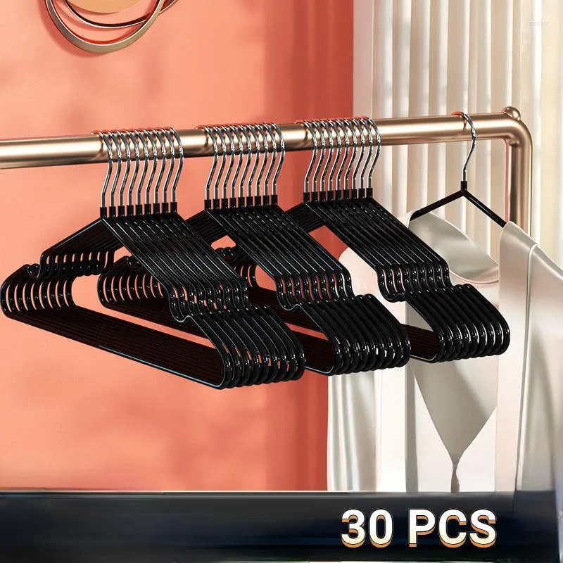 Hangers Utopia Home Plastic 30 Pack Heavy Duty Black For Coat And Clothes Etc Lightweight Space Saving Laundry