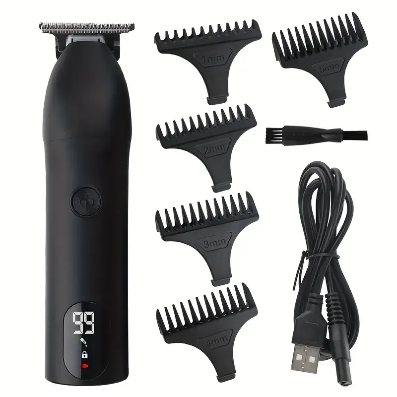 Tondeuse à cheveux professionnelle rechargeable pour homme - Tondeuse à barbe électrique étanche