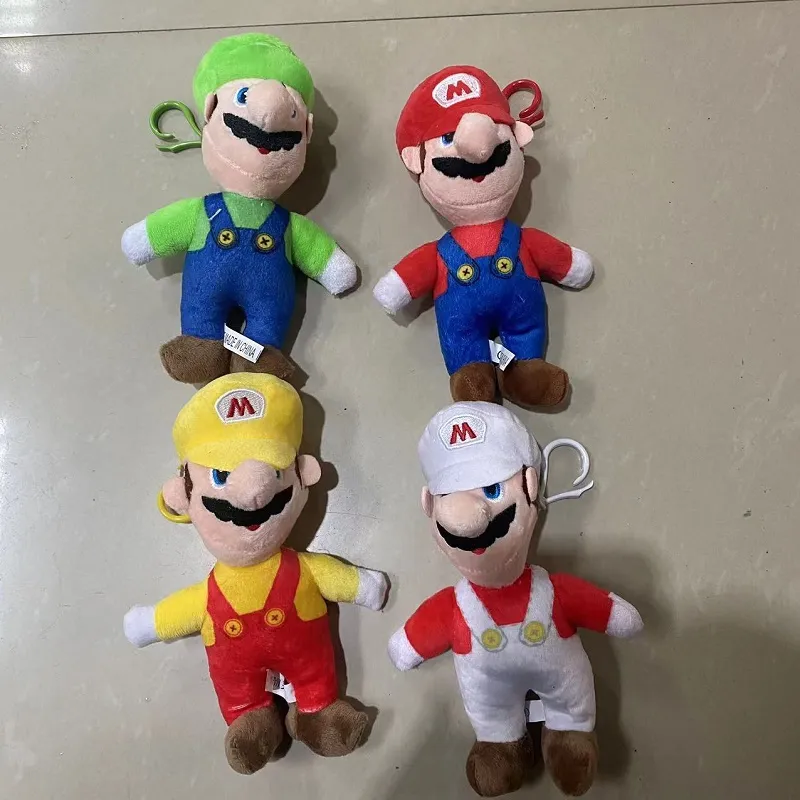 Fabricants en gros 4 styles Luigi peluche porte-clés animation film jeu périphérique sac à dos porte-clés pendentif cadeau pour enfants