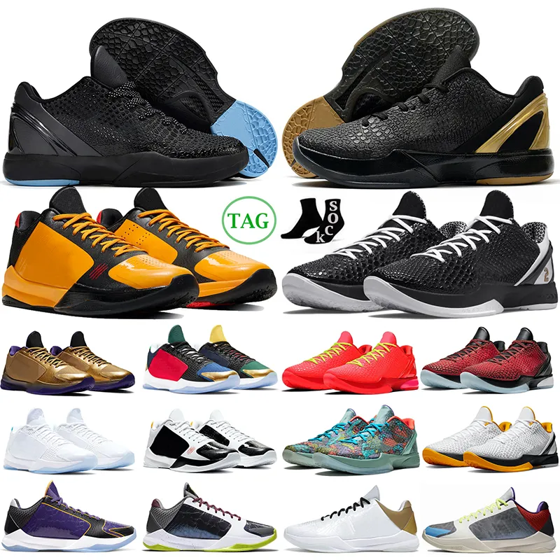 2024 Mamba 6 Basketbalschoenen Heren Hot Dark Knight Protro Grinch Mambacita Alternatieve Bruce Lee Lakers Paars Mans Dames Outdoor Sneakers Sporttrainers