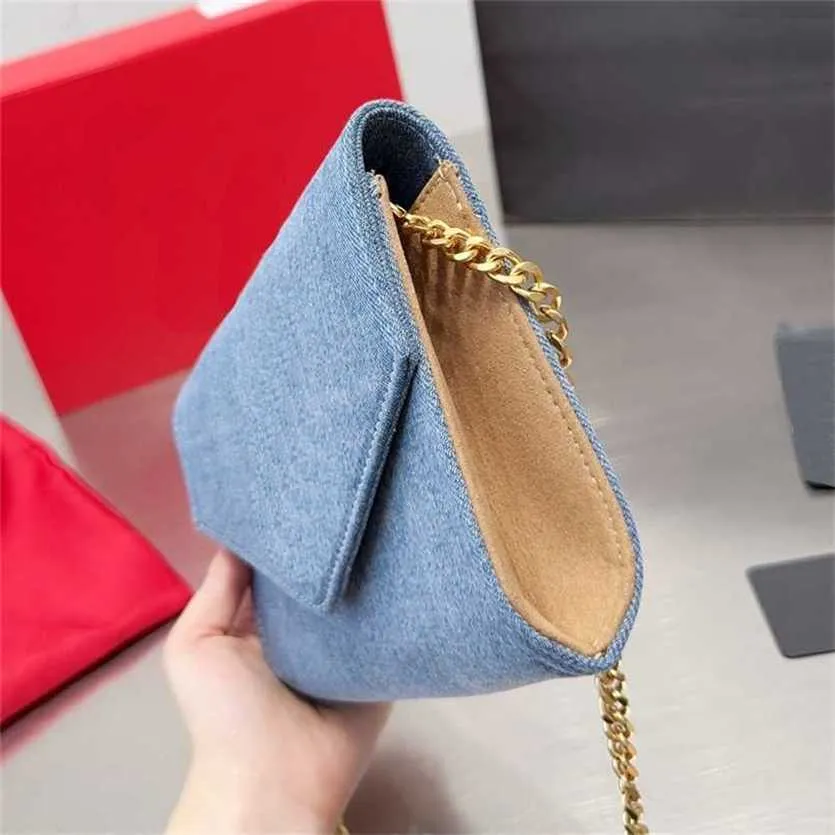 unusual Designer Bags Denim Luxury Bag Ladies Chain Crossbody Shoulder Women Handbag Shopping Fashion Cylindrical Wallets