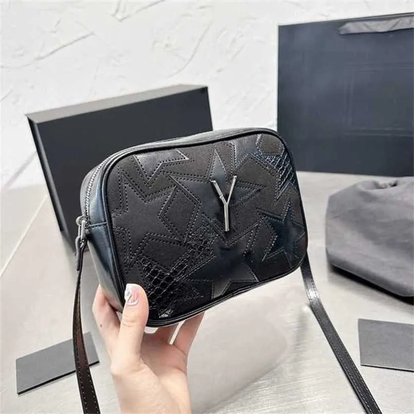 Designer incomum bolsa de ombro câmera sacos mulheres bolsas bonito estrela luxo bolsa de compras aleta moda crossbody bolsas 221014