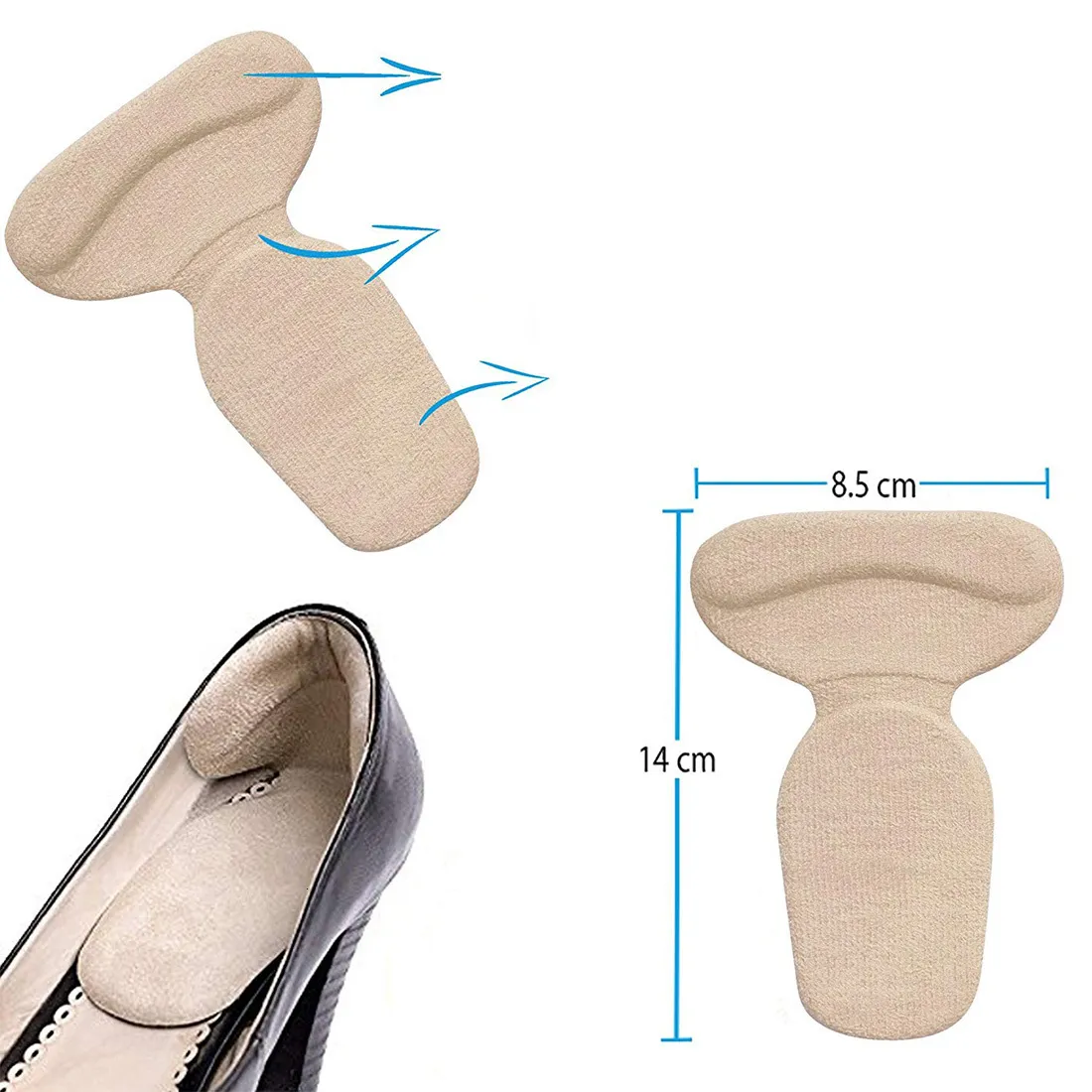 靴部品アクセサリーアンチスリップフットプロテクションクッションパッドシューズインソール非スリップインソール女性前足インサートセット230807