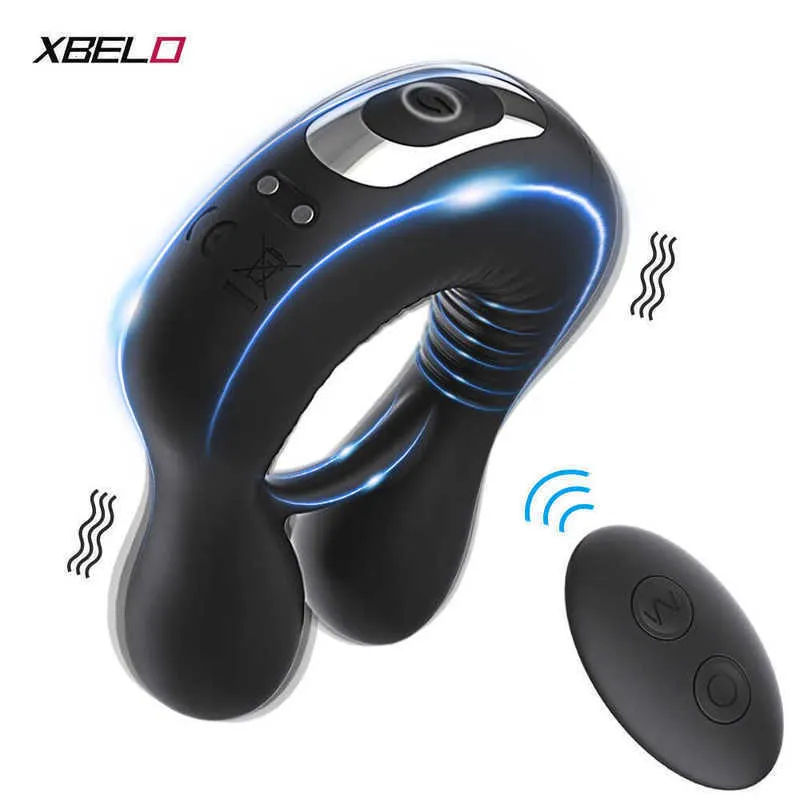 Massager Men Cock Rings Silicone Wireless Remote Penis Ring Ejaculation Delay Vibrating Adult for