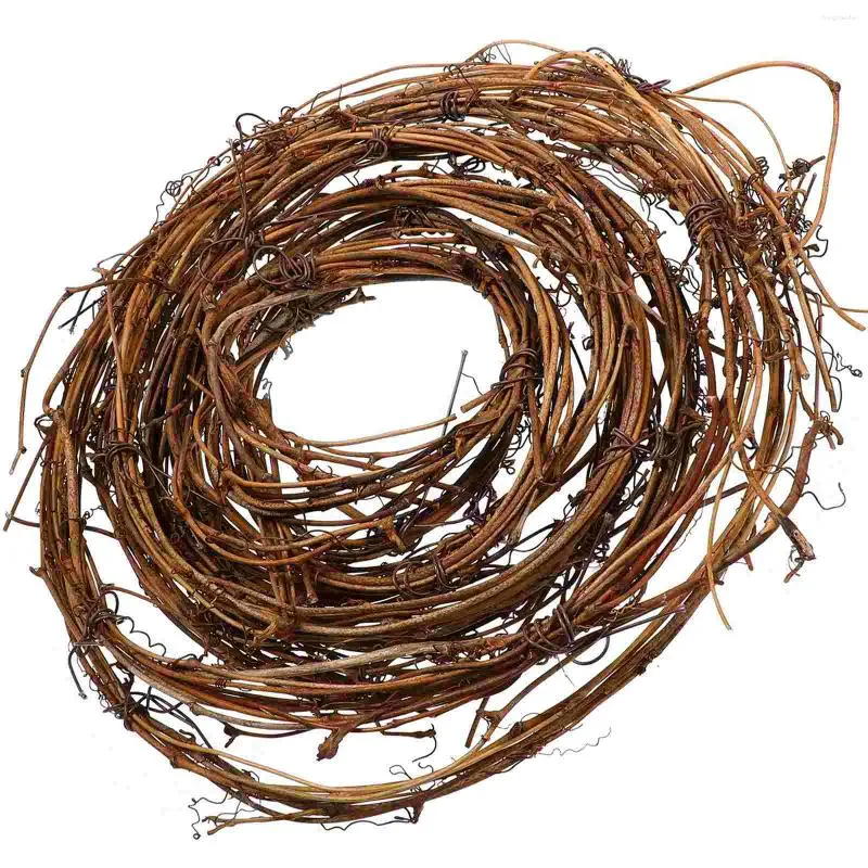 Dekorativa blommor Jul Vine Rattan Wreath Frame Natural Twig Hanging Grapevine Wreaths Crafts