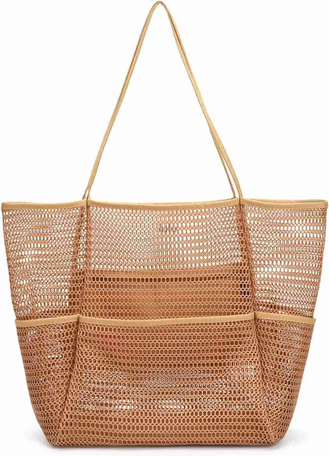 Tainehs Mesh Beach Tote Large Bag 2023家族旅行用の複数のポケットを持っている女性のためのアップグレード水泳用防水プールバッグHKD230807