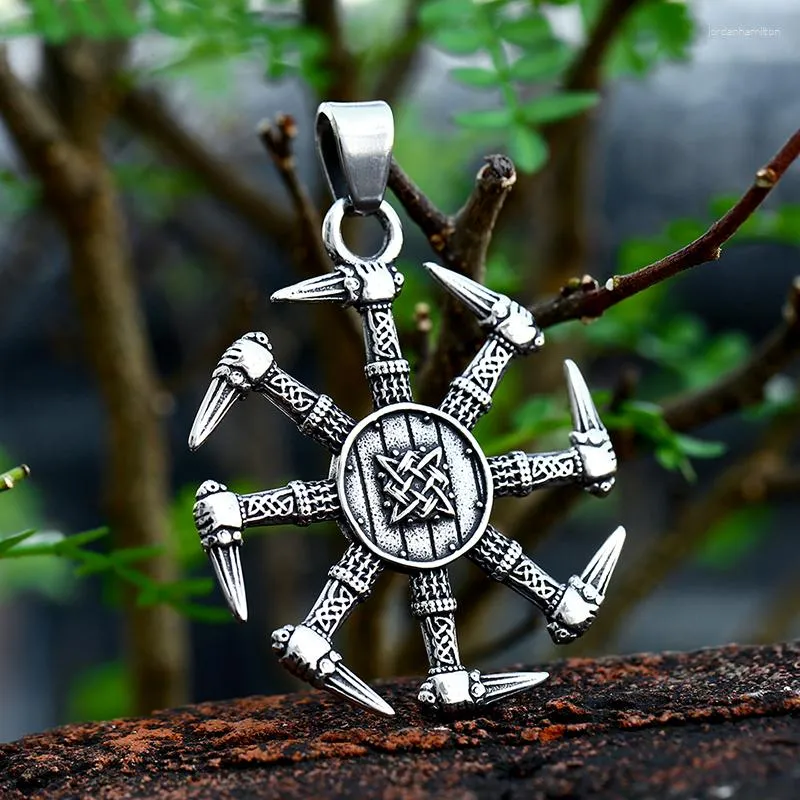 Pendentif Colliers BEIER 2023 Mode Acier Inoxydable Viking Mythologie Nordique Kolovrat Collier Slave Païen Symbole Du Soleil Bijoux