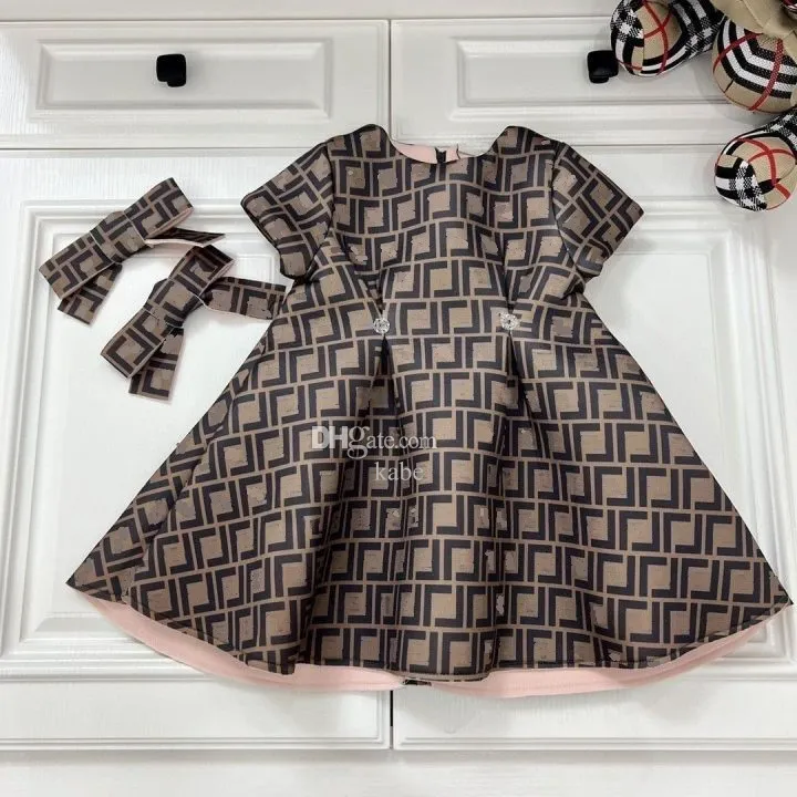 Designer Dresses Girls Fendi Dress Fendi Baby Girls White Pink FF