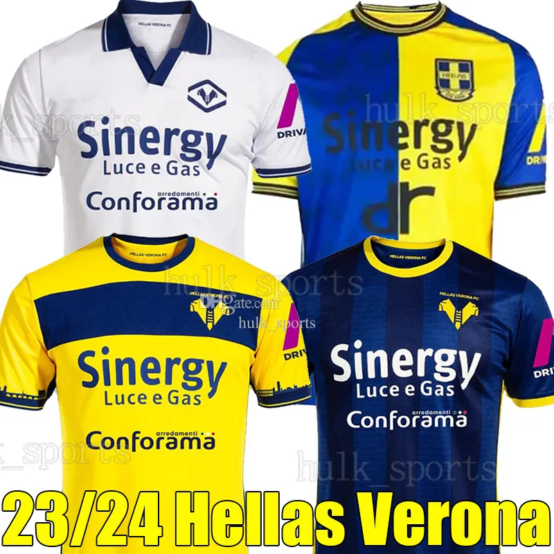 23/24 Hellas Verona 3rd Soccer Jerseys 2023 2024 Caldirola djuric Braaf ngonge lazovic Hrustic Magnani hien dawidowicz 3番目のフットボールシャツユニフォーム