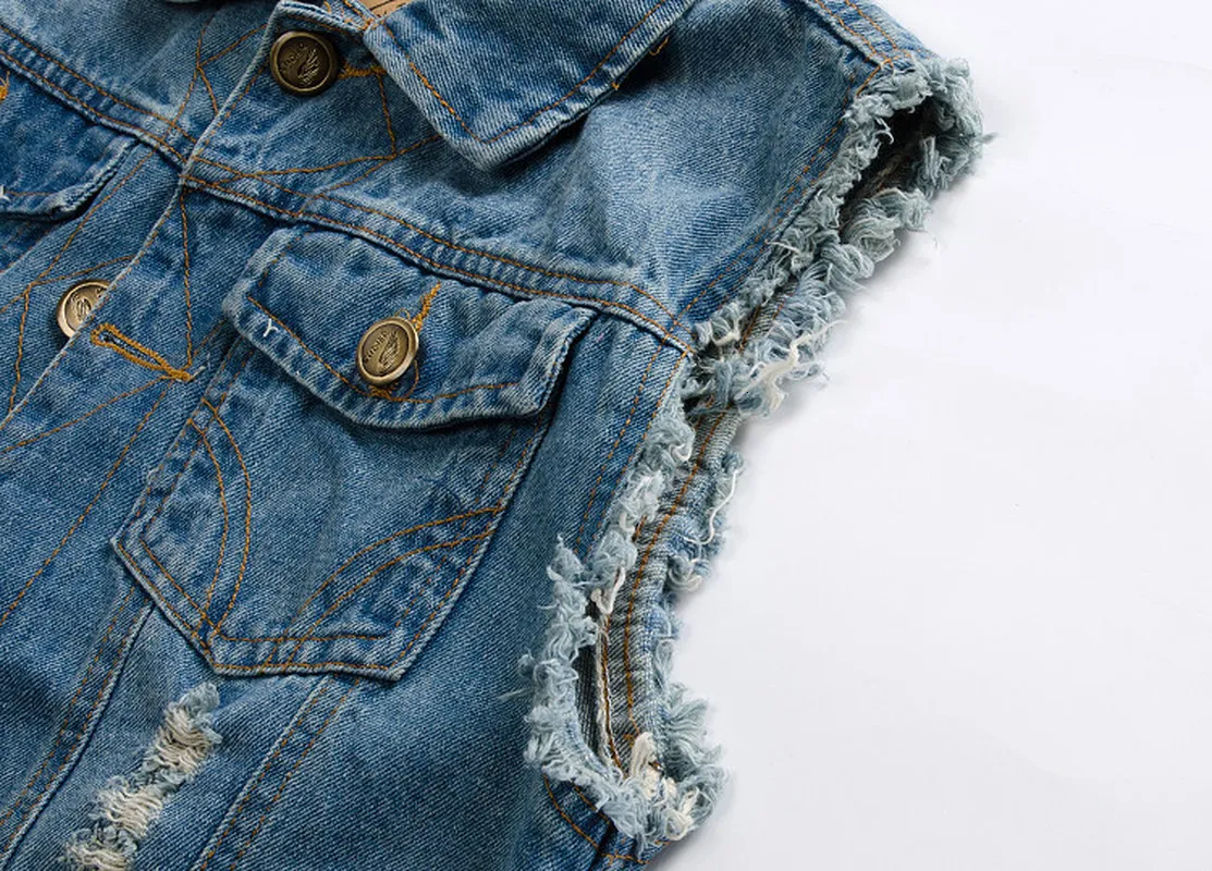 Men's waistcoat denim look regular fit - Color: Anthracite | Size: L