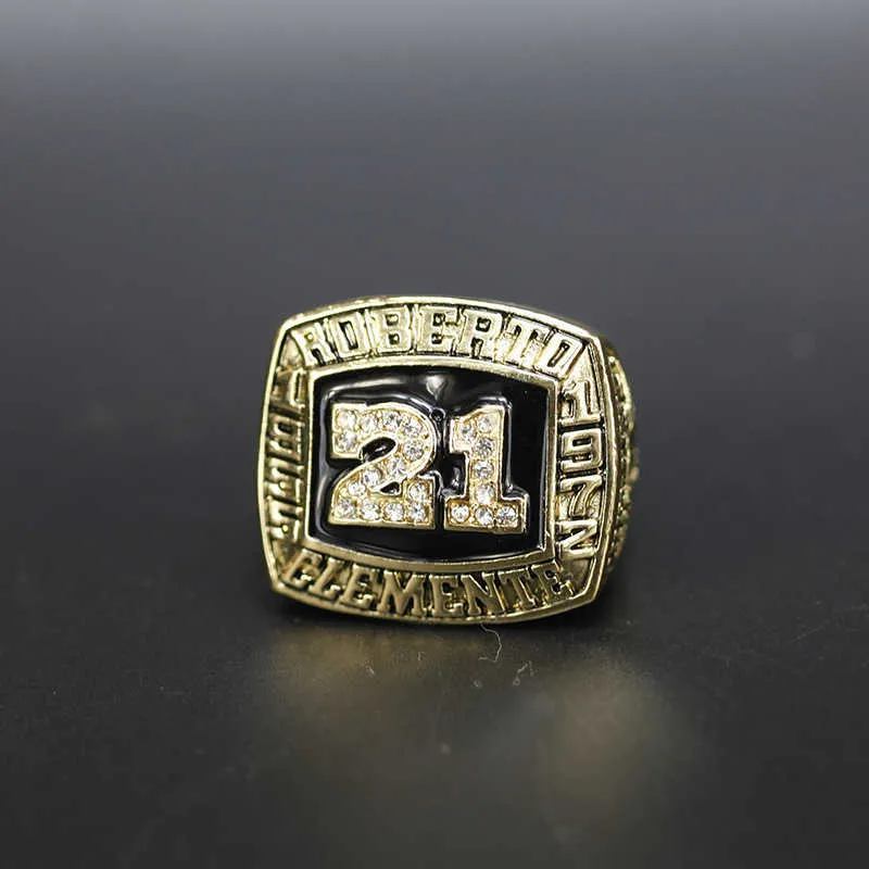 Кольца-кольца Кольцо чемпионата Зала славы бейсбола Mlb, 1955, 1972, звезда Роберто Клементе, передние 21 номер