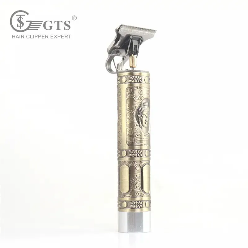 GTS-1012-2 Professionell elektrisk hårtrimmer Metal Carving Vintage Design trådlös hårklippmaskin Electric Hair Clipper