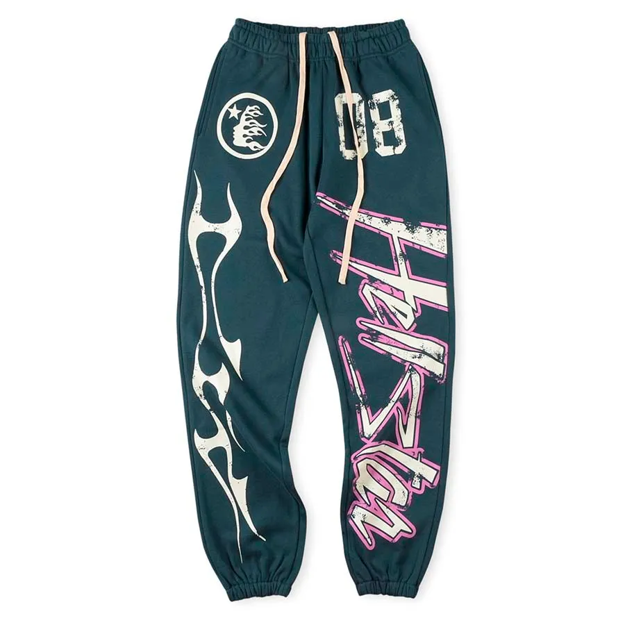 Hip Hop Pants Presspants Men Jogger moda Superior Drukowana żółta czarna High Street Casual Spant 3 Kolory rozmiar US