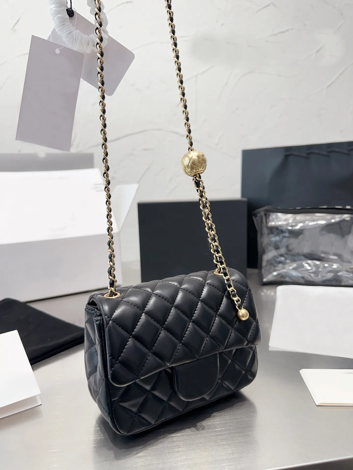 2023 Luxurys Handbag WOC Golden Ball Small Crossbody Bag Designer Bag Mini Crossbody Bag Women's Luxury Bag Classic Flip Wallet