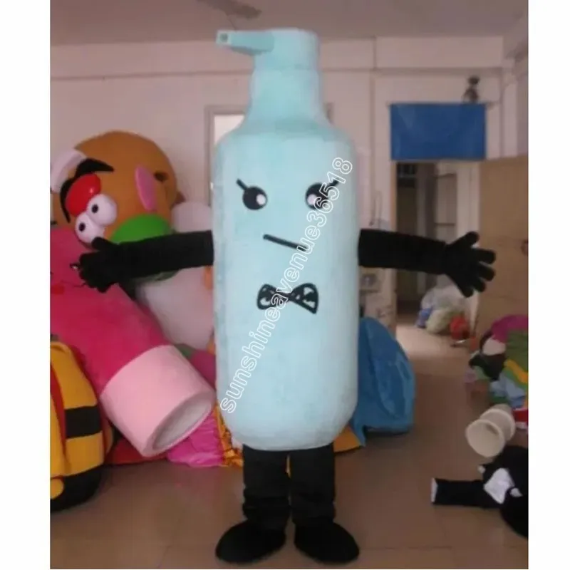 Niebieska butelka Mascot Costume Top Cartoon Anime Teme Postacie karnawał unisex dorośli rozmiar świąteczny przyjęcie urodzinowe strój na zewnątrz