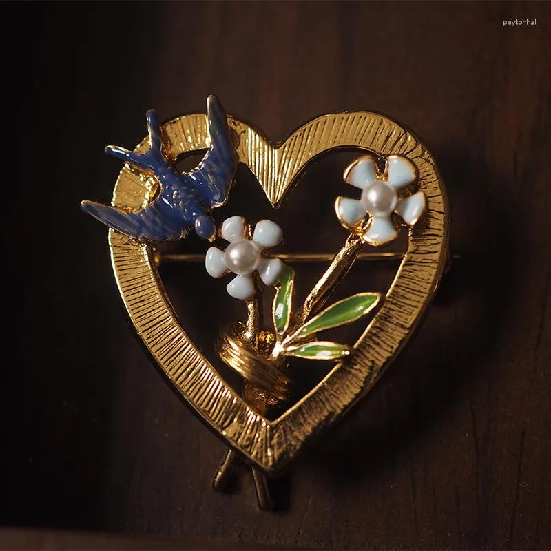 DHgate Antique Swallow Bird Corsage Brooch Exquisite Jewelry for Vintage Fashion Jewelry