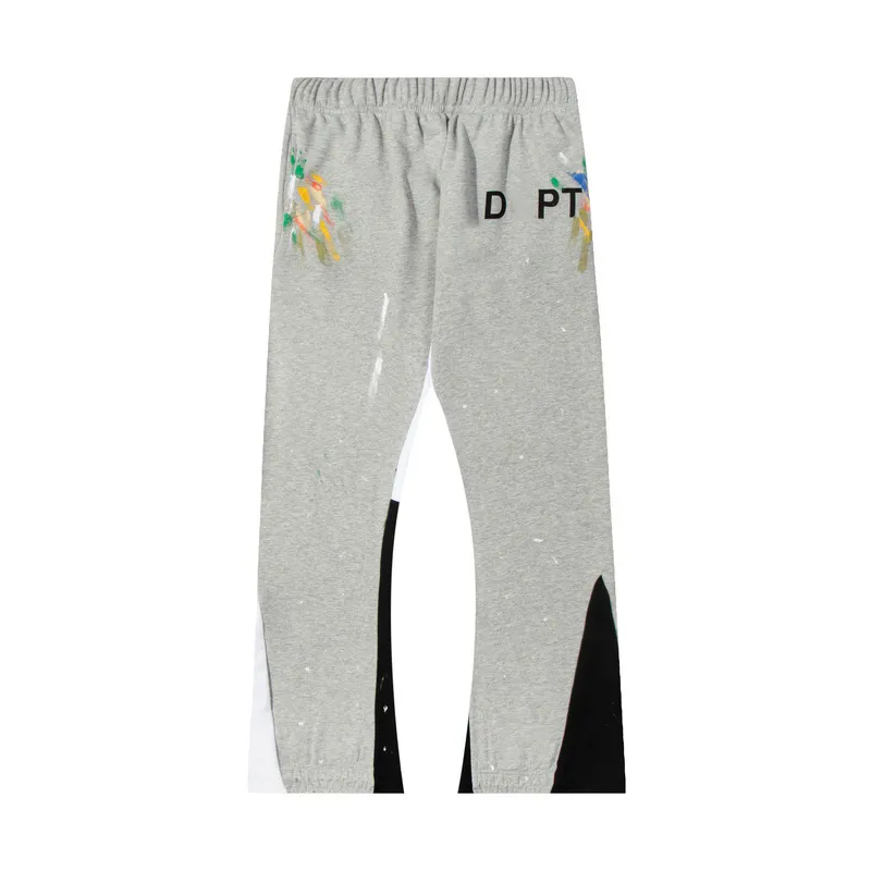 Fashion Designer Men`S Pants Galleries Sweatpants Dept Speckled Letter Print Men`s Women`s Couple Loose Versatile Casual Pants Straight Graffiti Pants