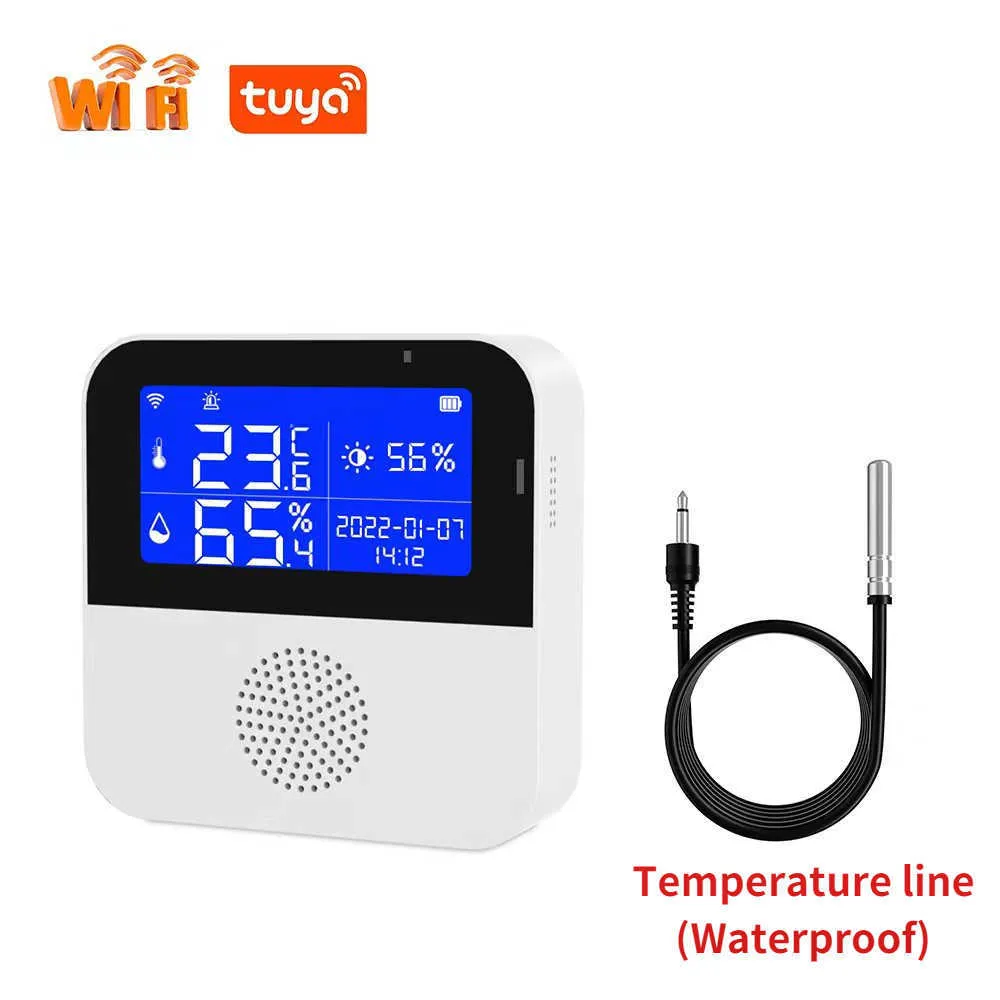 Hygromètre WiFi intelligent Tuya Therye.com, température externe
