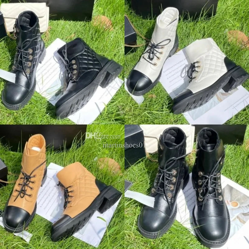 Luxuriöse Designer-Stiefel, klassische Damen-Stiefeletten, modische Patchwork-Martin-Stiefel, sexy Leder-Plateaustiefel mit Schnürung, Ritterstiefel, neue bequeme Freizeitschuhe