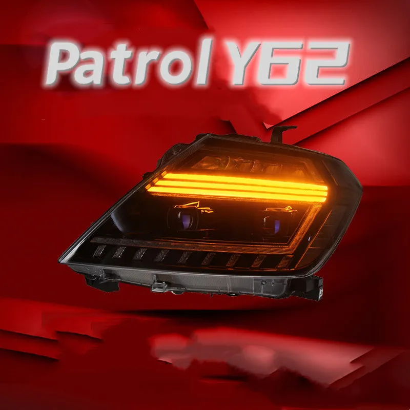 LED Corvette Headlights Assembly For Nissan Patrol Y62 20 19 With High