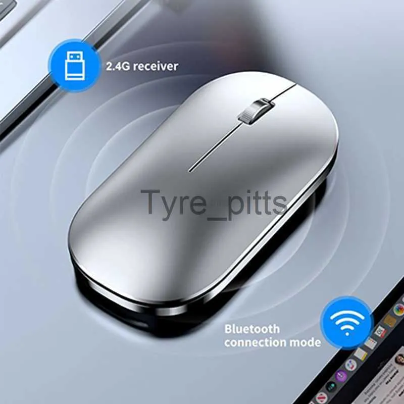 Mice Wireless Mouse Rechargeable Bluetooth Silent Ergonomic Computer For iPad Mac Tablet Macbook Air Laptop PC Gaming Business Office X0807