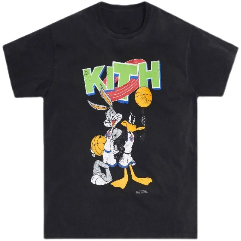 Designer Kith x Ksubi Lettera Tee Cotone lavato Crop Streetwear T-shirt di qualità magliette grafiche per uomo Abbigliamento uomo vintage oversize a129