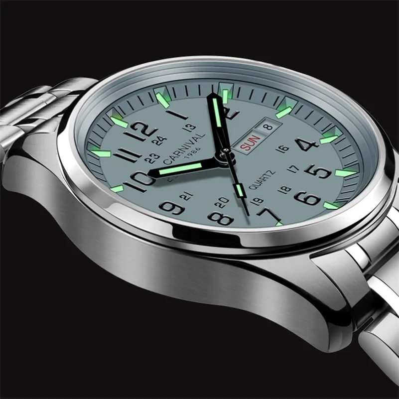 Otros Relojes CARNIVAL Marca De Lujo Reloj Hombre Cuarzo Manos