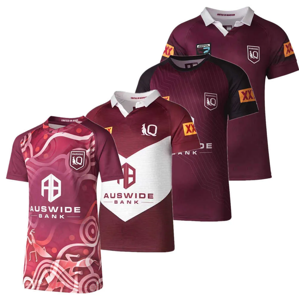 QLD Maroons Rugby Jersey 2023 2024 Home Indigenous Rugby Shirt Singlet