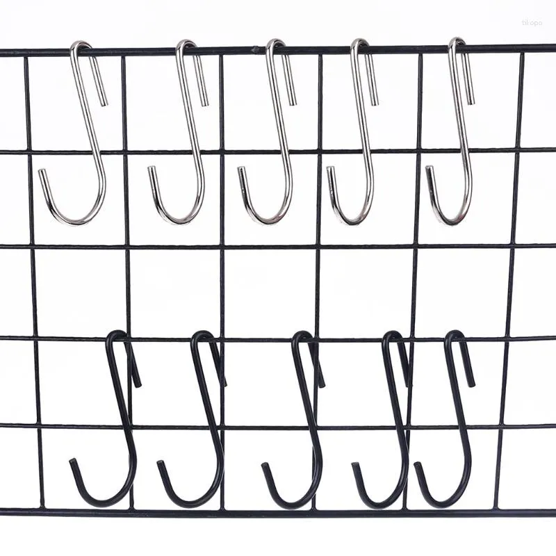 Hangers 10pcs Stainless Steel S-shaped Hooks Wind Chimes Hanger For Bathroom Kitchen