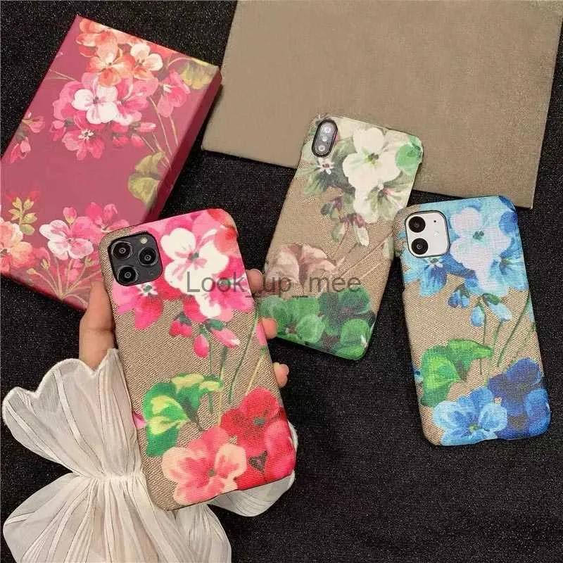 Mode Téléphone Cas Pour iPhone 14 pro max 13 14 PLUS 12 11 X XR XSMAX Couverture PU cuir fleur coque Samsung Galaxy S20 S20P S10P NOTE 21 20 ultra avec boîte HKD230807