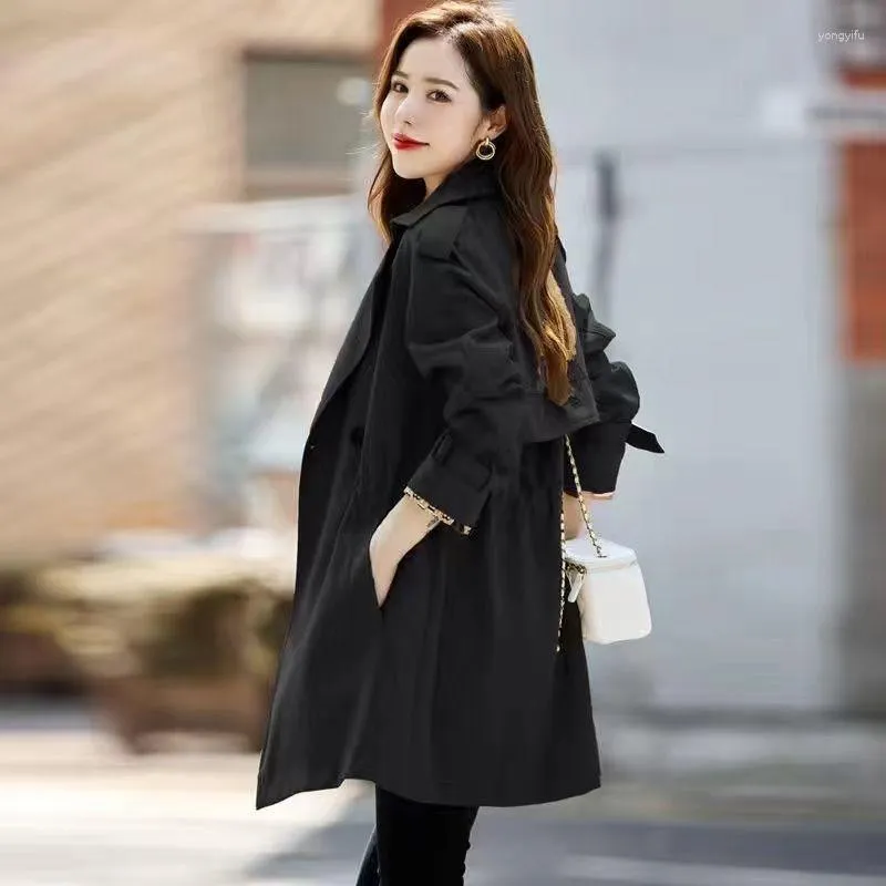 Mid length trench coat womens sales
