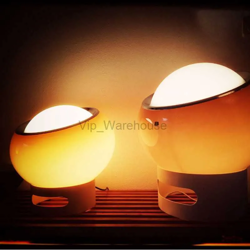 Clan lámpara de escritorio Creative Protein Glas Ball Lamp Home Atmósphere Decor Night Light Dormitorio Mesita de noche sala de estar lámparas de diseño HKD230807