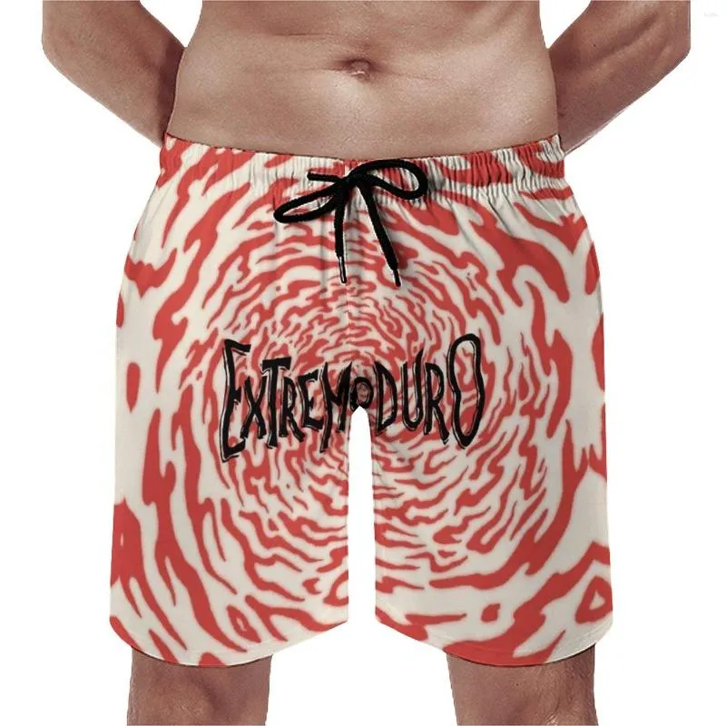 Shorts pour hommes Fondo Extremoduro 6 Anime BeachTop Qualité Cordon Réglable Respirant Séchage Rapide Beach Shortsbasketball Lâche Élastique