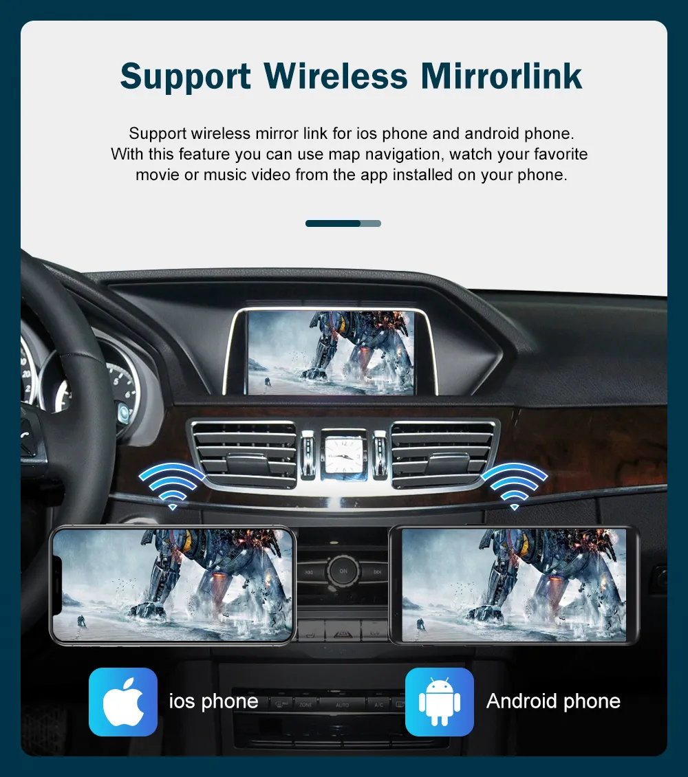 Беспроводная CarPlay AI Box Для Mercedes Benz Car Class E W207 W212 NTG  4.5, С Android Auto Mirror Link От 16 700 руб. | DHgate