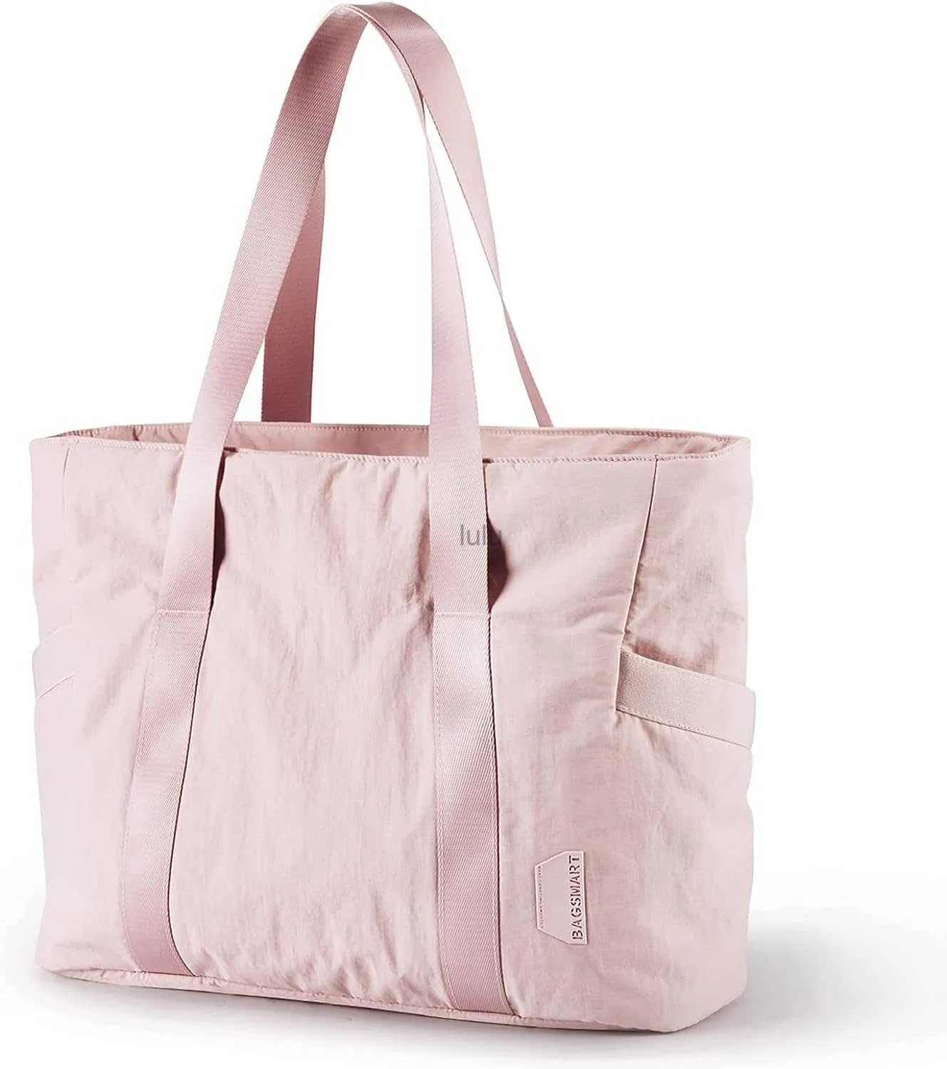 Bagsmart Women Tote Bag Duże torba na ramię górna torebka z klamrą na maty jogi dla szkoły na siłowni HKD230807