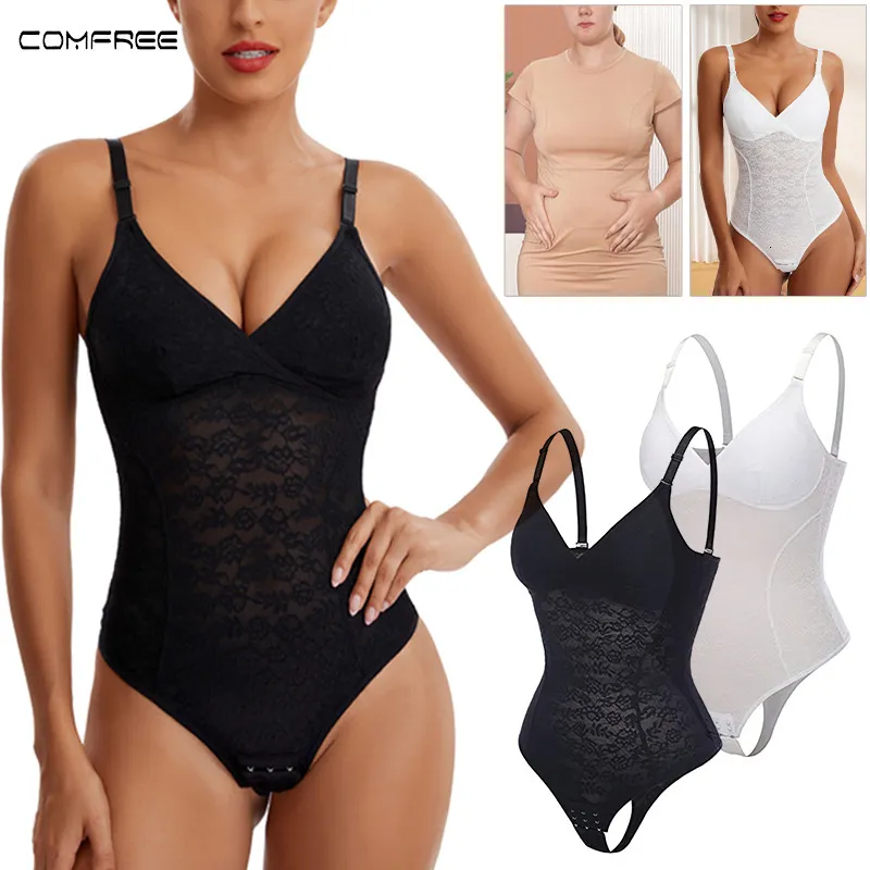 Women's Shapers Women Sexy Thong Shapewear talia Smukła tyłek koronkowy bielizna bonito