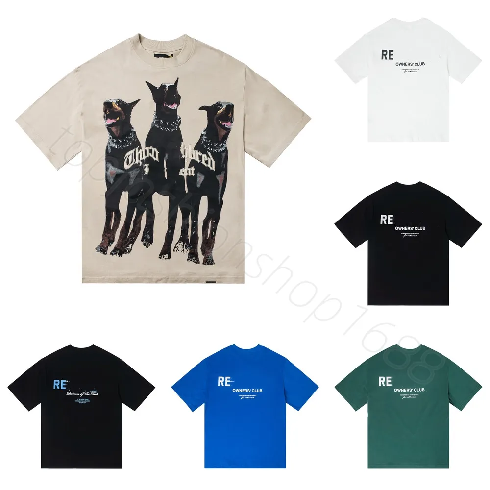 メンズTシャツはコットンオーナーのクラブティーブラウングレーグリーンブルーカジュアルショートショートスリーブ特大のファッション服ユーロコードサイズS-XL