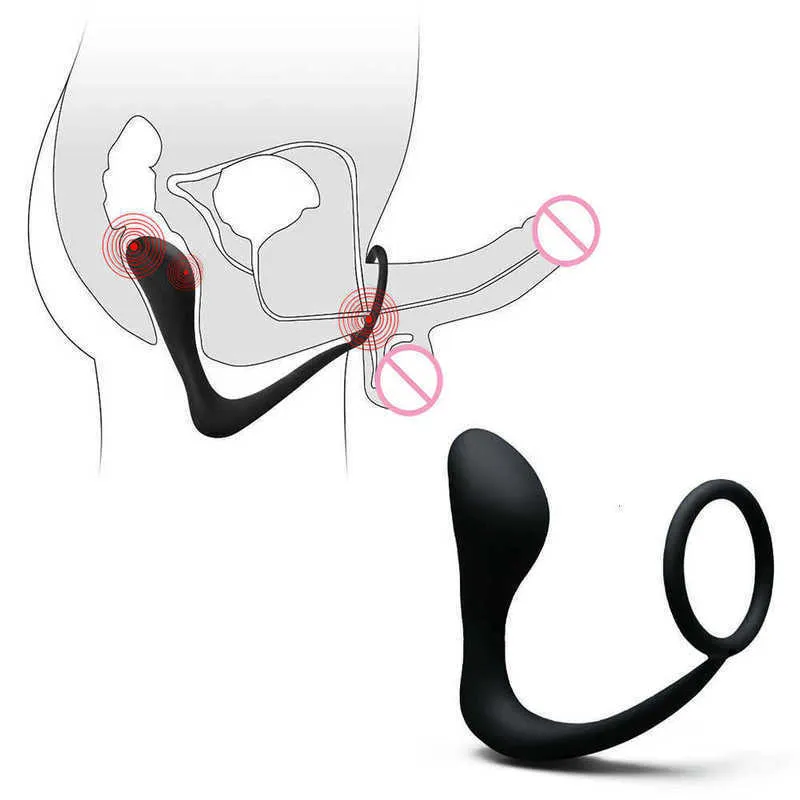 Anal Plug Male Prostate Massager Cock Ring Plugs Dildo G-spot Butt Adult for Woman Man Gay Shop