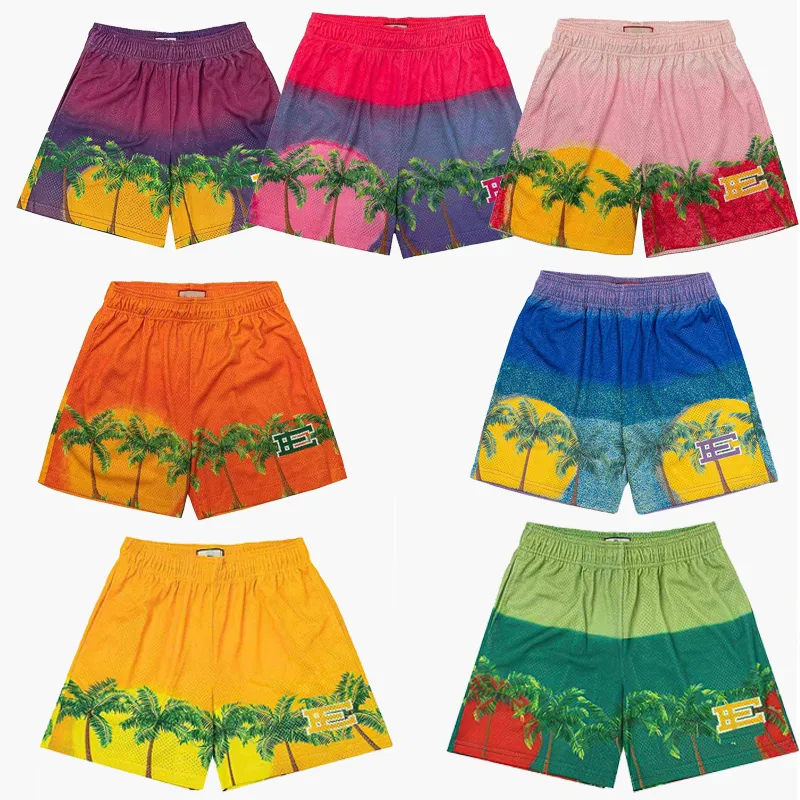 Shorts de créateur de mode hommes et femmes mode motif de cocotier plage hommes été rue shorts de sport décontractés