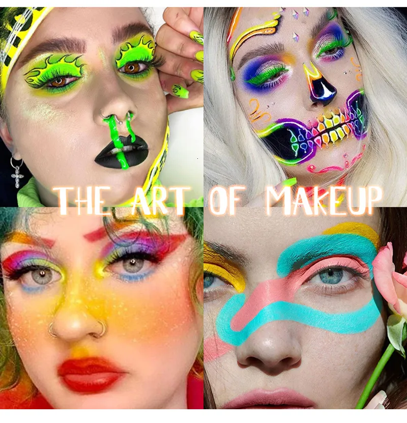 Maquillage fluo : Pack 10 couleurs pour 200 visages