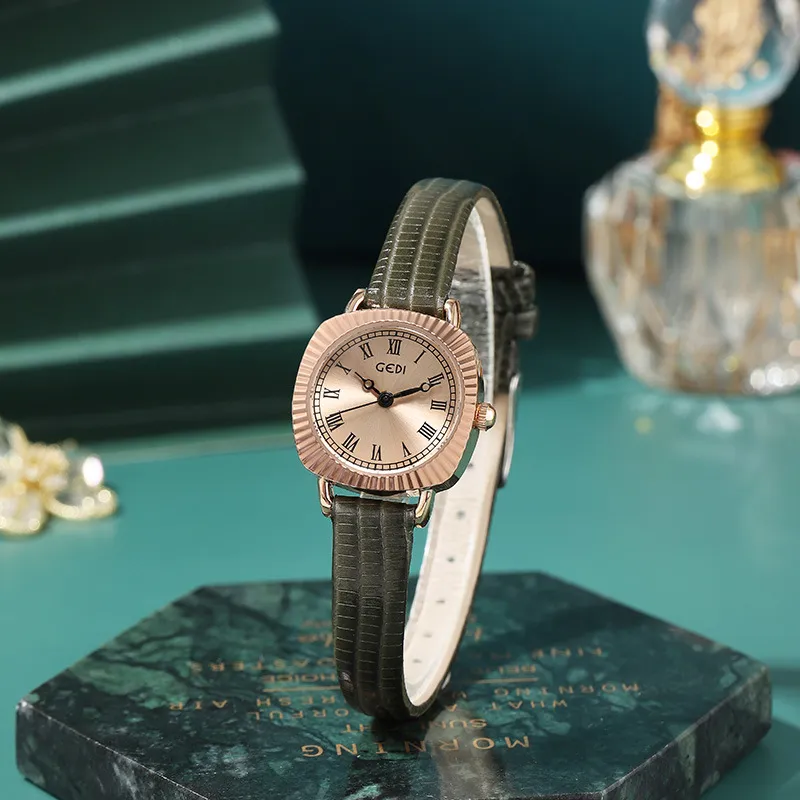 Reloj para mujer Relojes de alta calidad Diseñador Moda de lujo Cuarzo-Batería de cuero Reloj impermeable de 23 mm