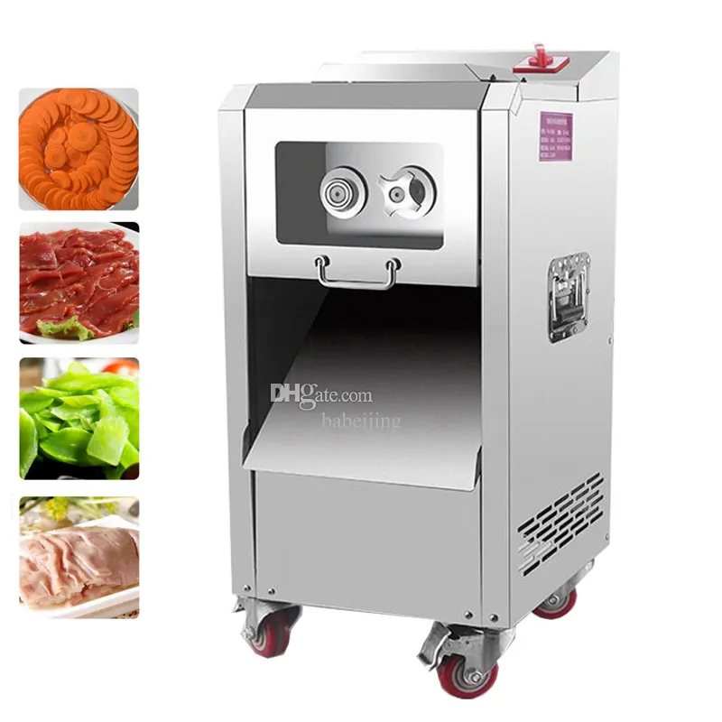 Meat Cutting Machine Stainless Steel Electric Meat Slicer Multifunctional Vegetable Cutter Shredder Dicing Machine