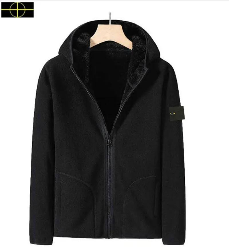 plus size cappotto giacche di marca da uomo Giacche di pietra firmate giacca tasca isola manica lunga cerniera Distintivi giacca a vento ricamata Giacca da lavoro Giacca con colletto alla coreana A1