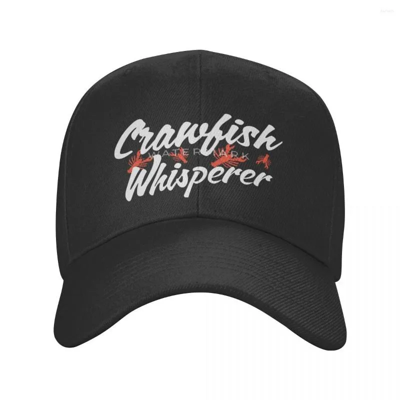 Bérets Crawfish Whisperer Seafood Cajun Casquette Casquette en polyester Tendance Unisexe Convient pour un beau cadeau quotidien