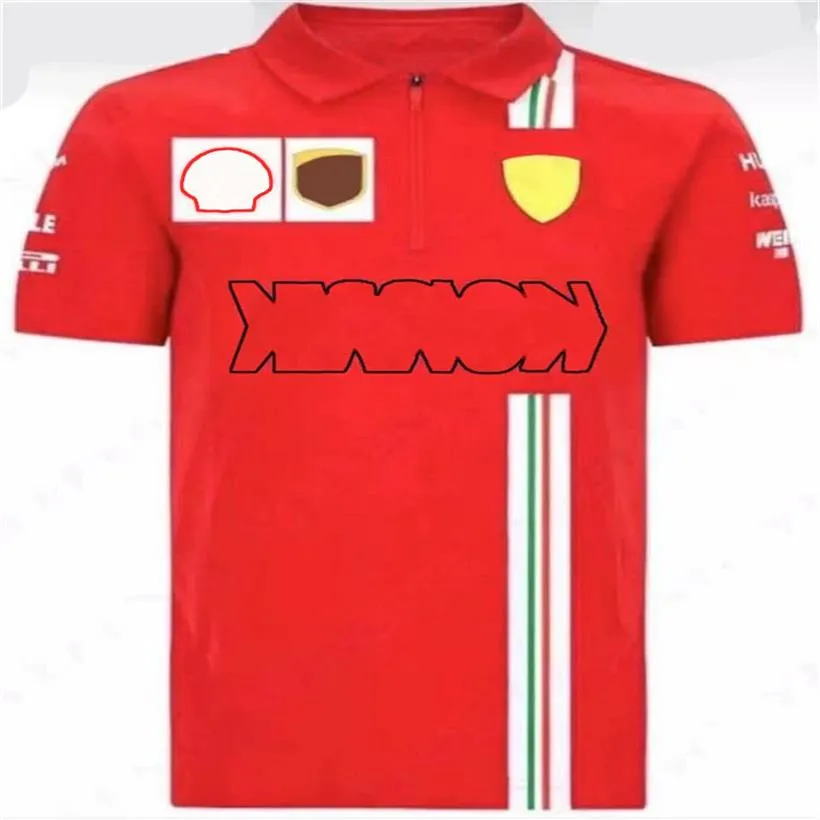 F1polo shirt T-shirt 2021 season work racing suit round neck sports car Formula 1 work clothes with the same style can be customiz288C