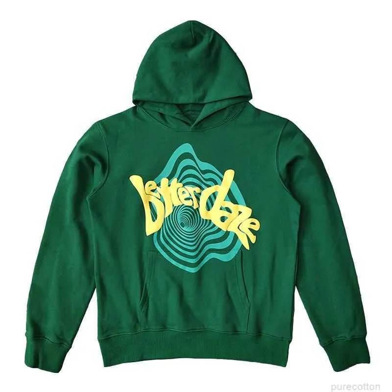 Designer Sweatshirts Hoodies for Men Sun 3D Print Pullover Sweater in Green Brown Daze
