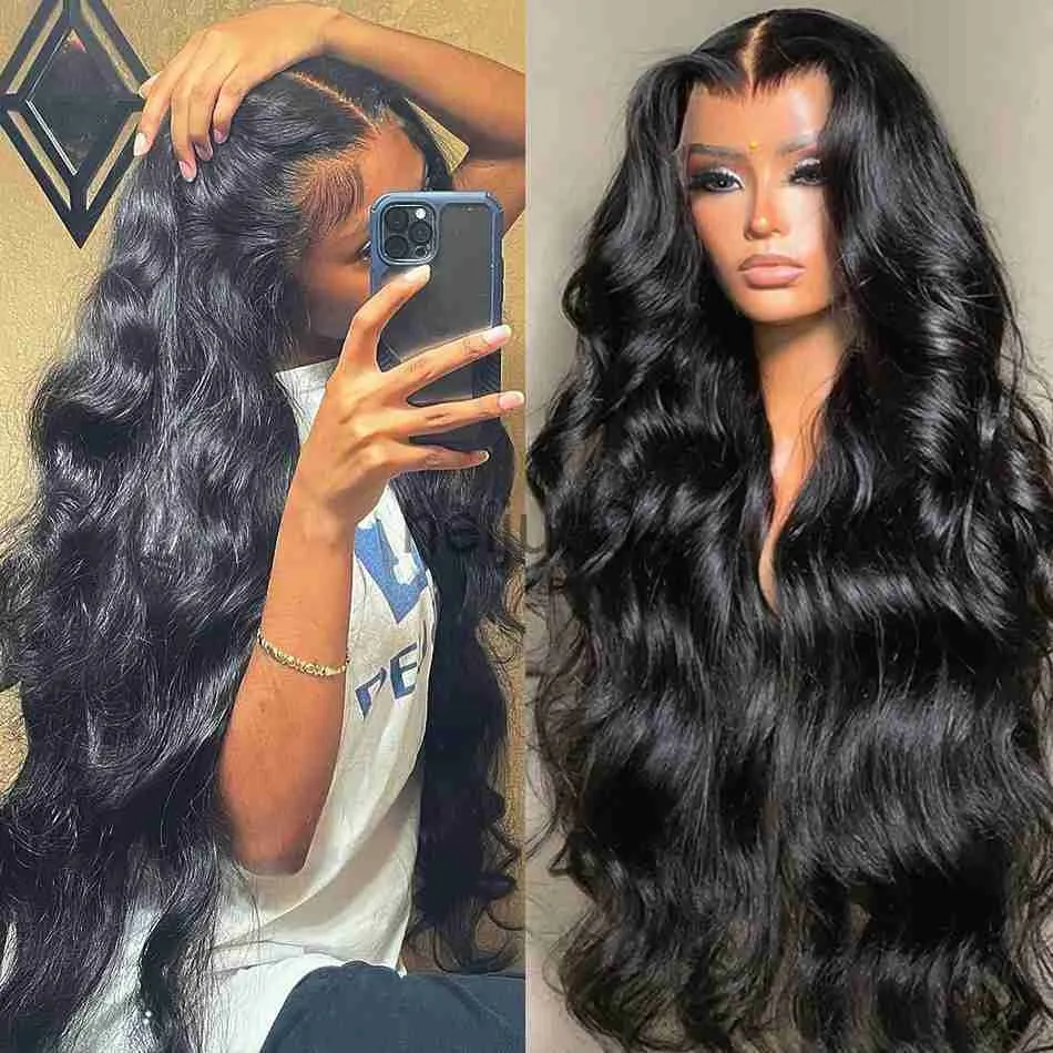 Human Hair Capless Wigs 40 Inch 13x4 13x6 HD Body Wave Lace Front Wig Pre Plucked Loose Wave Lace Frontal Wig Glueless Human Hair Wigs For Black Women x0802