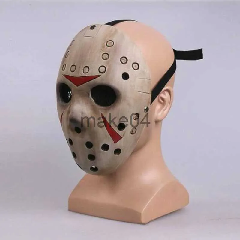 Feestmaskers 1 stks Halloween Masker Black Friday NO13 Jason Masker Voorhees Freddy Masquerade (volwassen grootte) Hars Maskers Voor Volwassen Dragen J230807